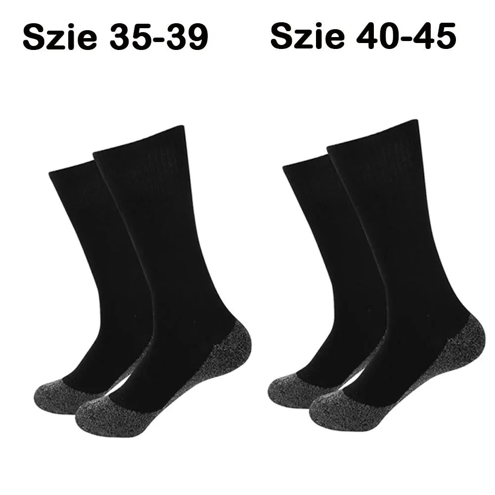 1pair Unisex Winter Warm Self-Heating Health Socks Pain Relief Outdoor Anti-Cold Therapy Magnetic Thermal Stockings Men/Women