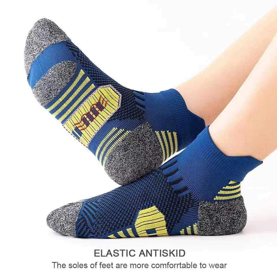 3/5Pairs Men's Sport Socks Breathable Outdoor Running Basketball Socks Training Short Tube Socks For Men