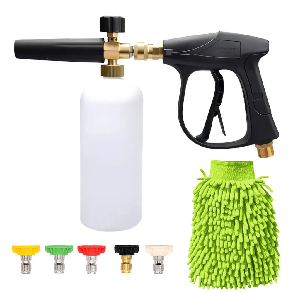 High Pressure Washer Kit PA Foam Pot 1/4" Quick Plug Universal Spray Gun Household Snow Foam Cannon Nozzle Car Washing Water Gun