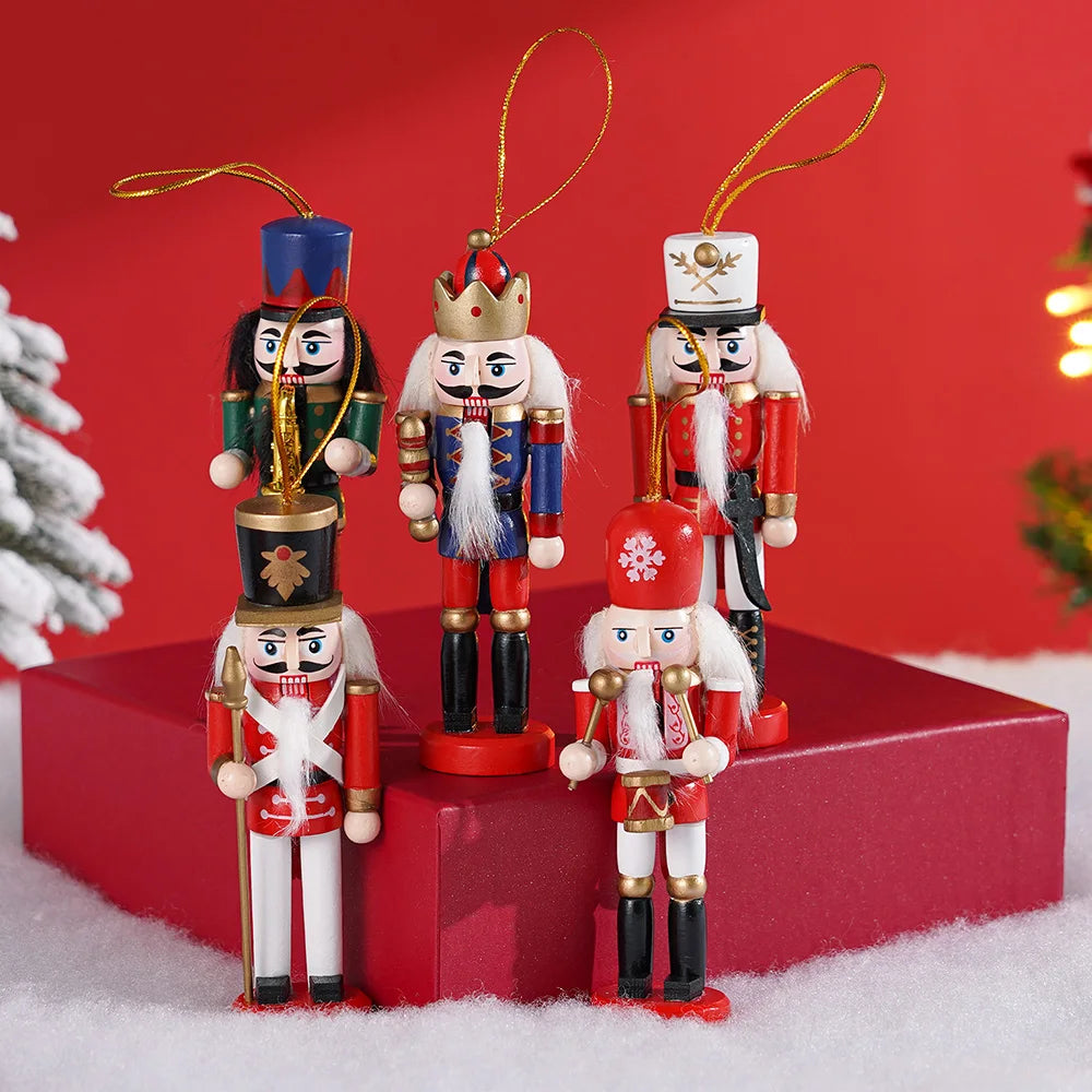 Nutcracker Sax Nutcracker Christmas Decoration European Home Decor Puppet Man 12cm Desktop Decoration Model Arts and Crafts