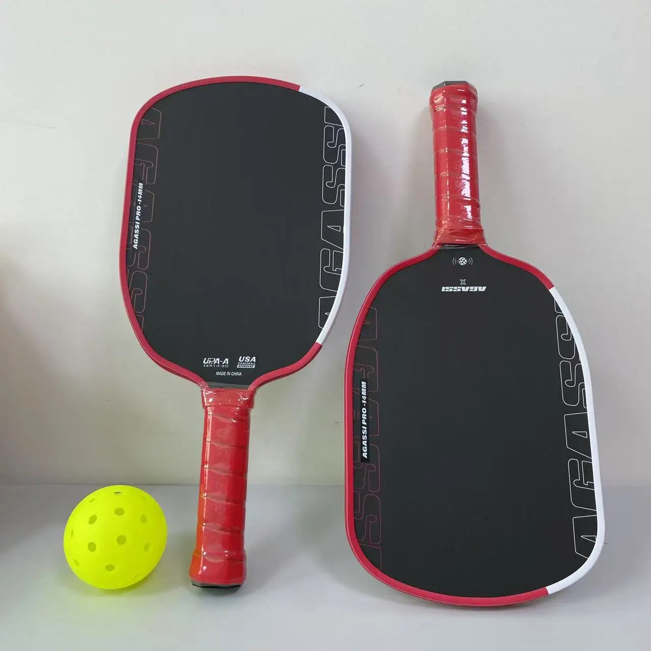 Agassi Pro 4 Pickleball Paddles 14mm OEM Gen 4 TFP Foam Core T700 Carbon Fiber More Power & Spin