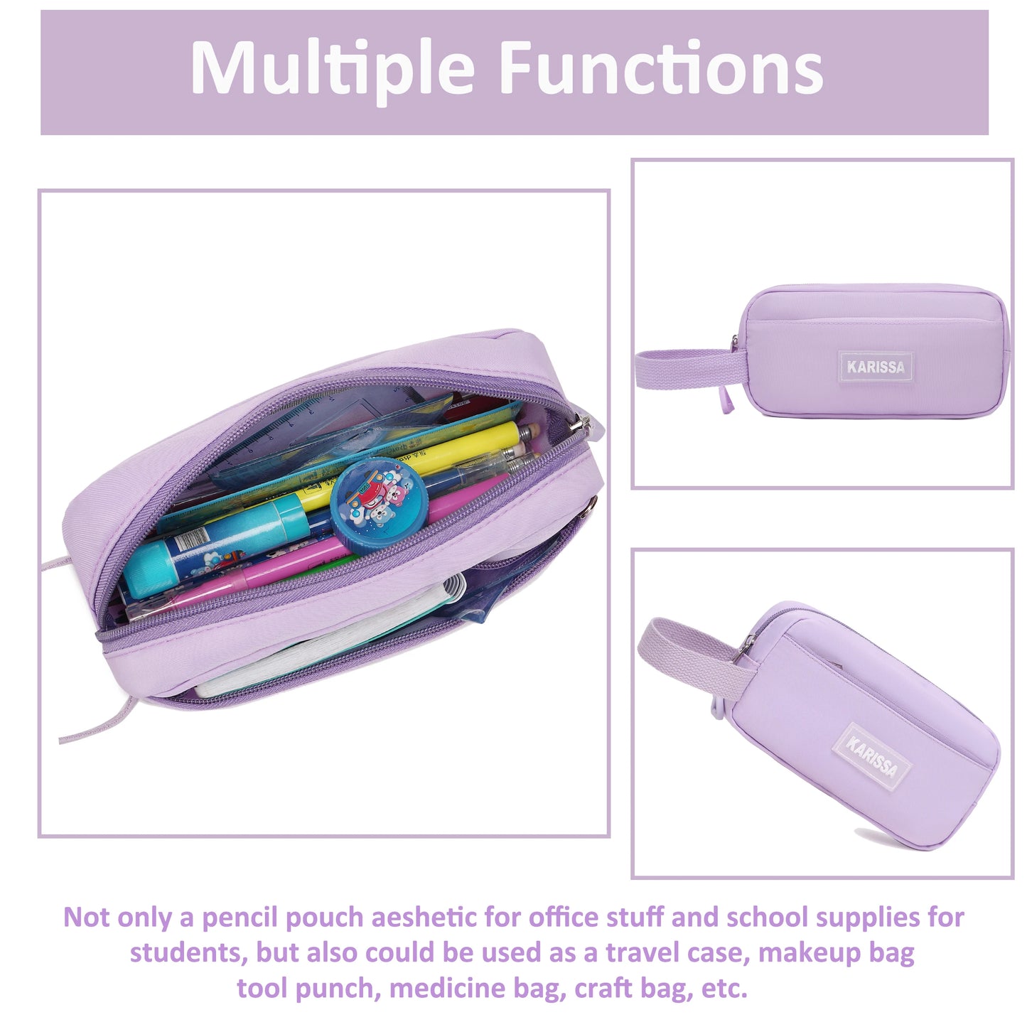 Backpack for Women Girls Set with Pencil Case 15.6 Inch Laptop School Bag Kids Elementary College Backpacks