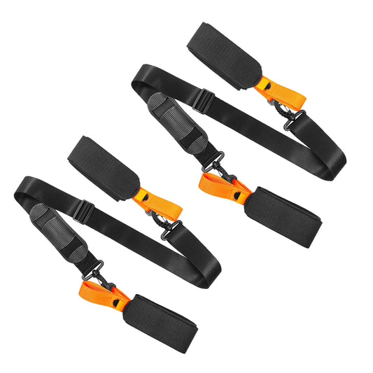 Ski Pole Carrying Strap Nylon Adjustable Ski Pole Shoulder Strap Skiboard Fixed Strap with Ant-Slip Pad Skiing Accessories