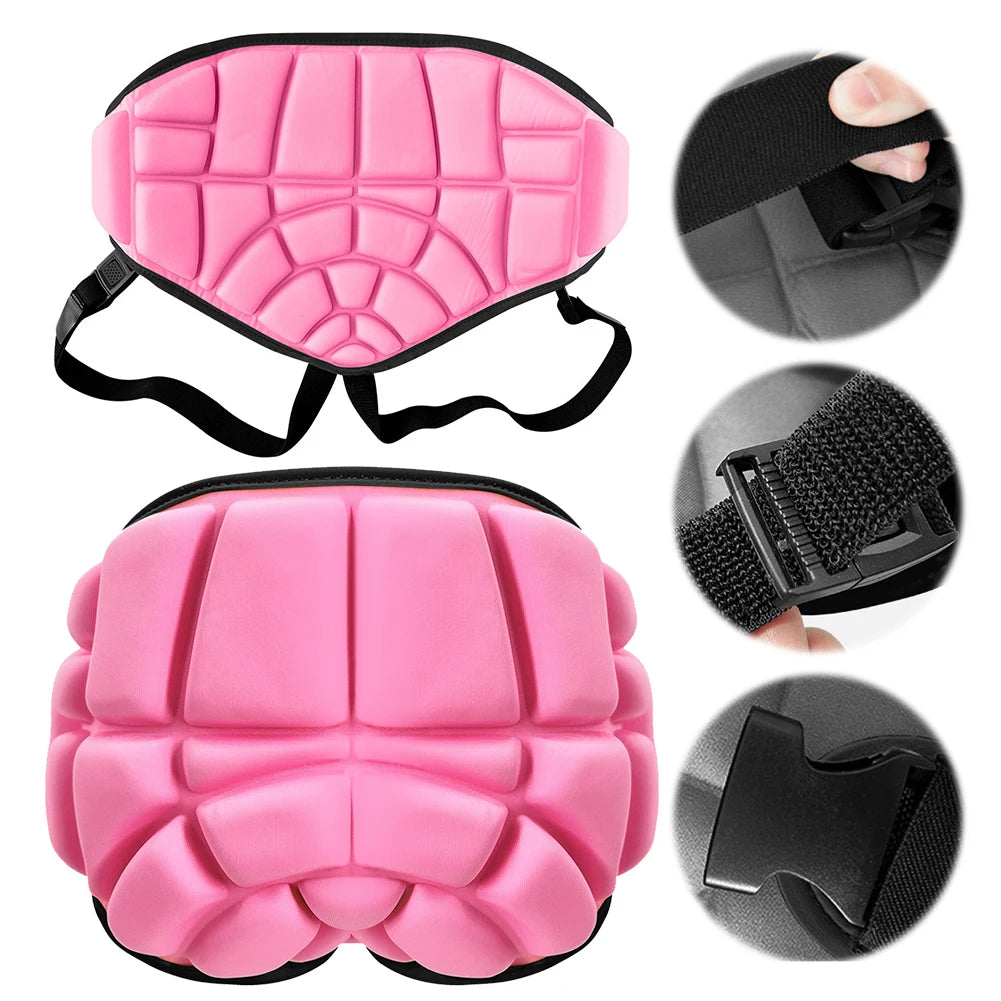 Kids Butt Pad Protective Butt Pad Adjustable Skating Hip Pad Anti Slip Hip Protection Shorts for Skating Snow Boarding