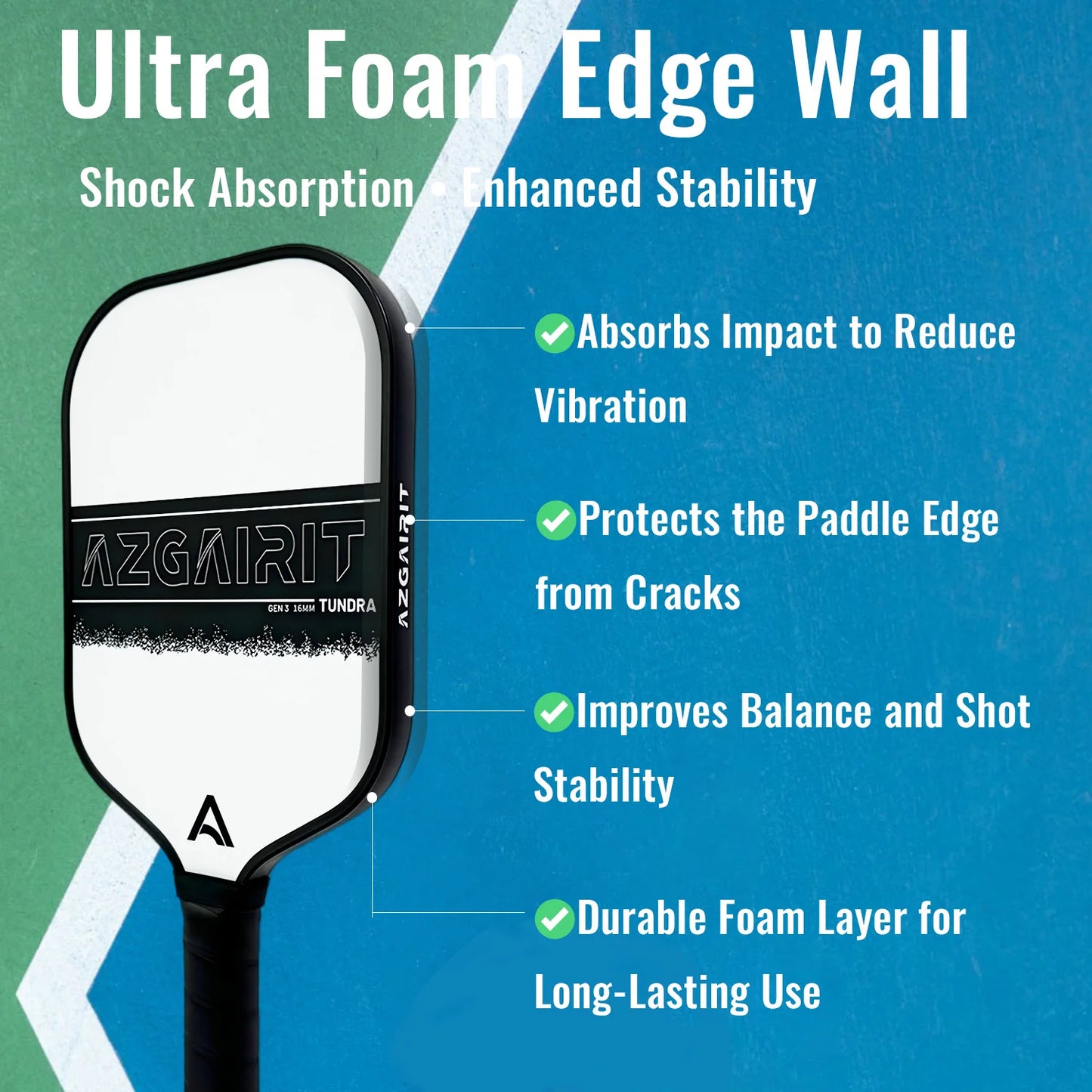 Pickleball Paddle:Gen 3 Propulsion Core|EVA Foam Honeycomb Core|Pickle Ball Paddle Carbon Fiber T700|Large Sweet Spot|More Power