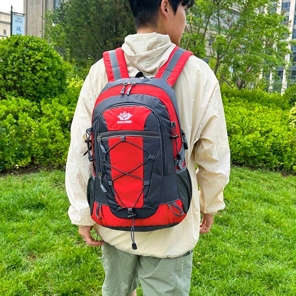 Hiking Backpack Nylon Backpack Multifunctional Climbing Backpack Waterproof Travel Backpack Large Capacity Camping Backpack