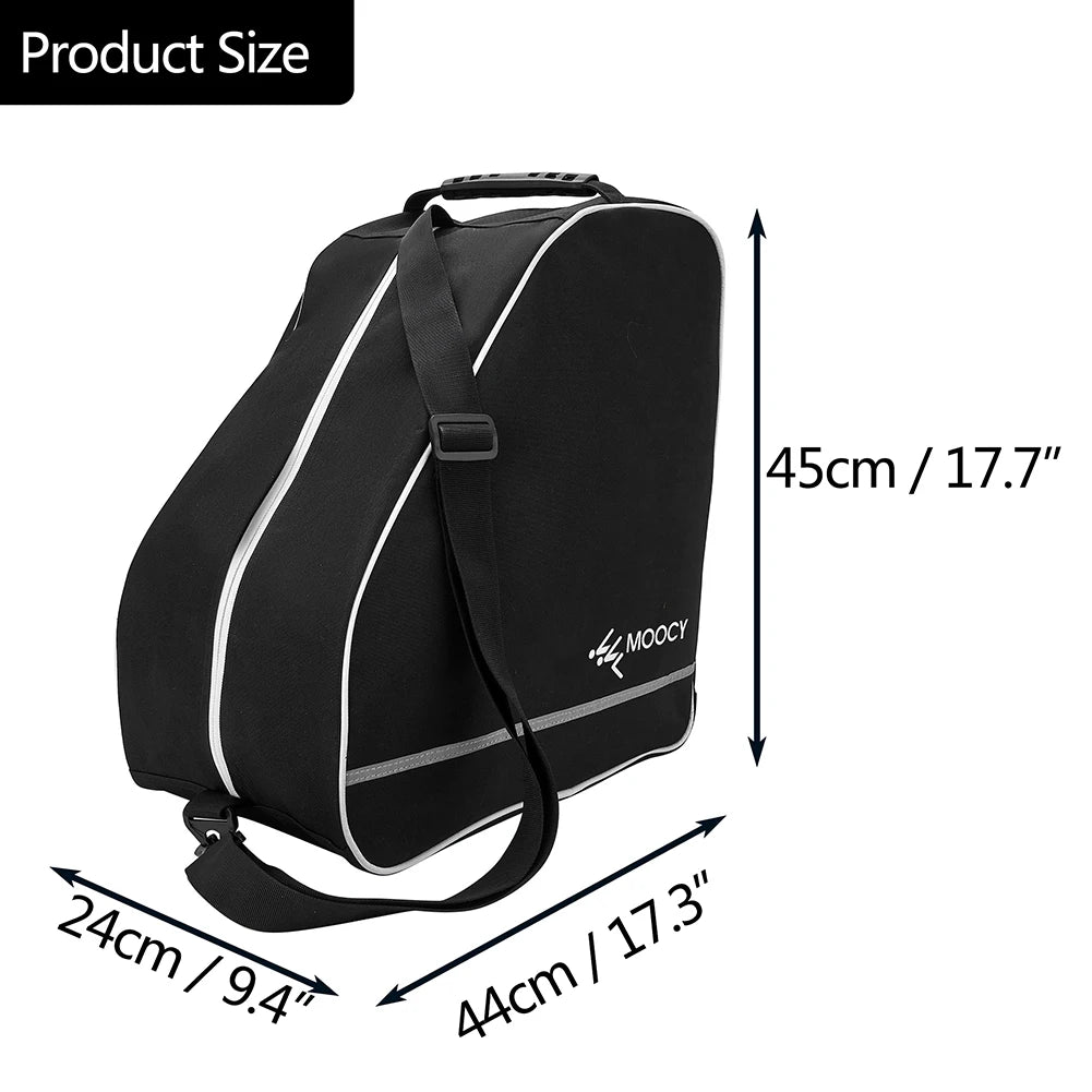 65L Outdoor Ski Bag Large Capacity Waterproof Breathable Skiing Boot Backpack Storage Helmet Coat Hang Skis Adjustable