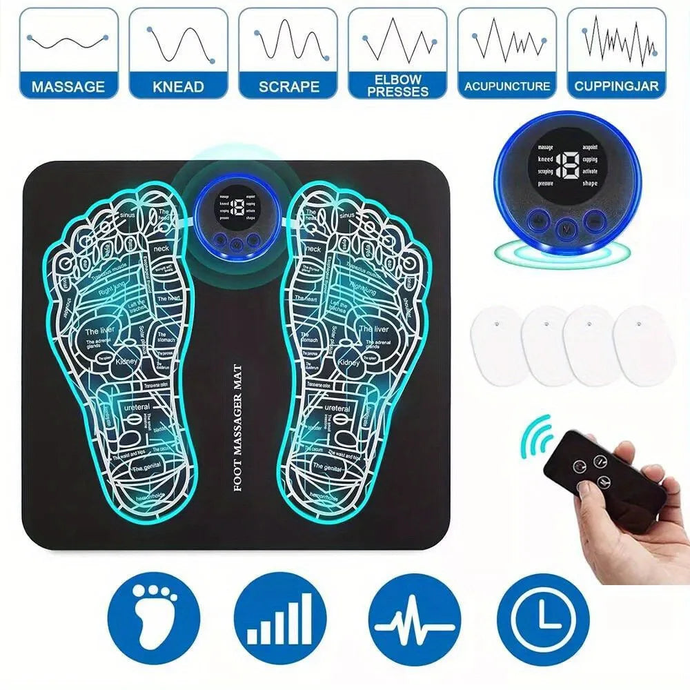 Get Relief with This Electric EMS Foot and Leg Massager for Deep Reshaping and Pain Relax