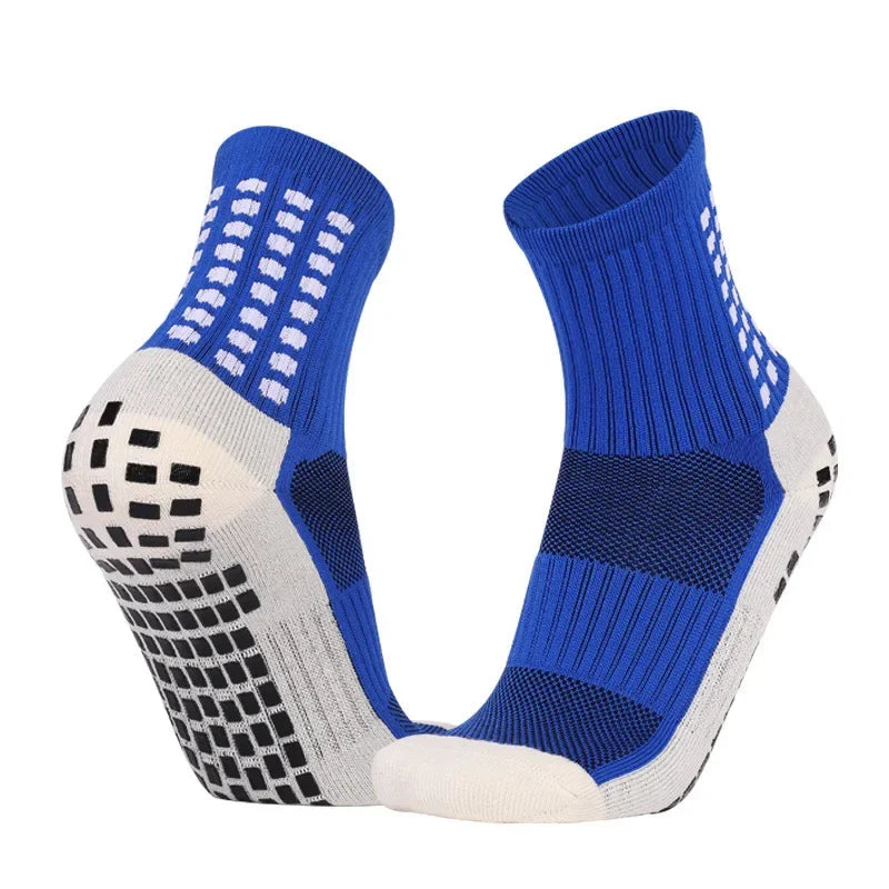 1 Pairs Football Socks Men Women Sports Socks Non-slip Silicone Bottom Soccer Socks Rugby Tennis Volleyball Badminton Socks Outd