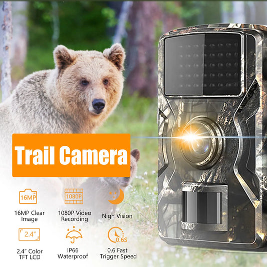 waterproof camera 1080P Hunting Camera 2.0in LCD 16MP Infrared Night Vision Mobile Monitoring IP66 Waterproof Trail Camera