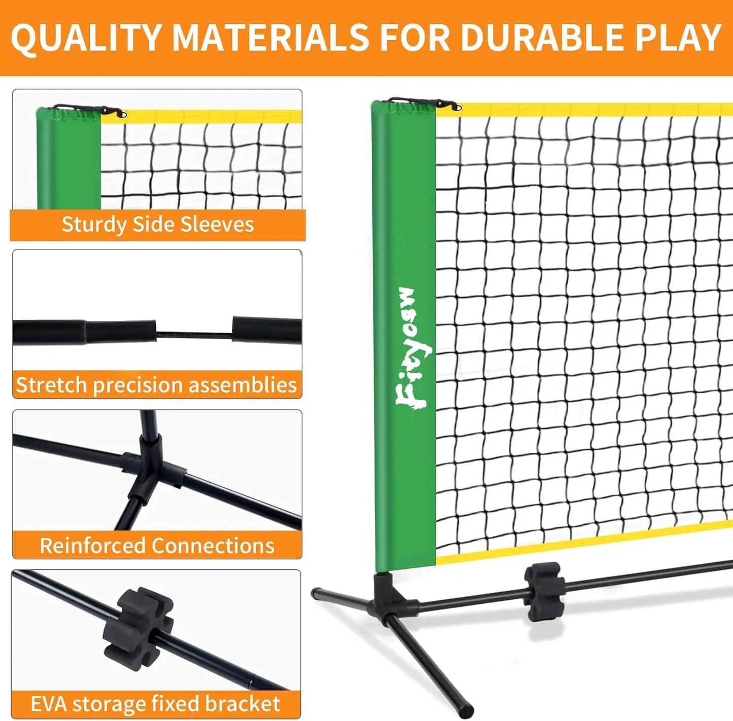6FT Portable Pickleball Net for Outdoor & Indoor Practice, Mini Training Aid Equipment