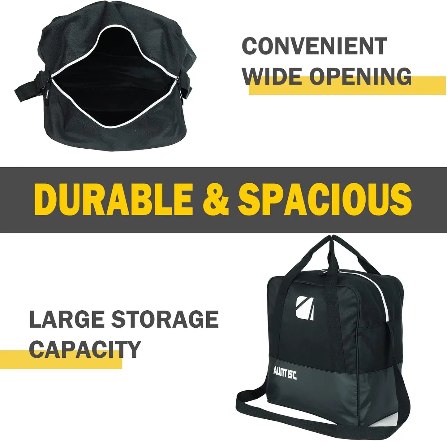 Ski & Boot Bag Combo for Air Travel, Padded Two-Piece, Fits Skis Up to 200cm, Boots Up to Size 13