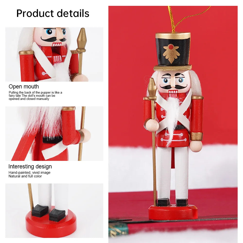 Nutcracker Sax Nutcracker Christmas Decoration European Home Decor Puppet Man 12cm Desktop Decoration Model Arts and Crafts