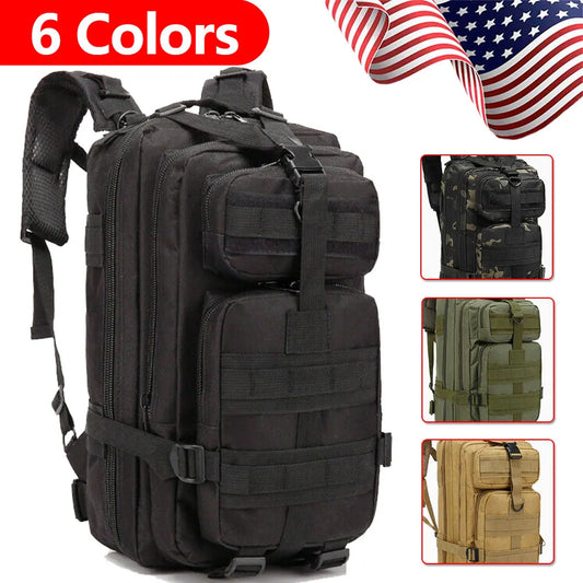 3P Tactical Backpack 20L-25L 1000D Nylon Outdoor Hiking Camping Traveling Fishing For Men Hunting Molle Bag Sport Rucksacks