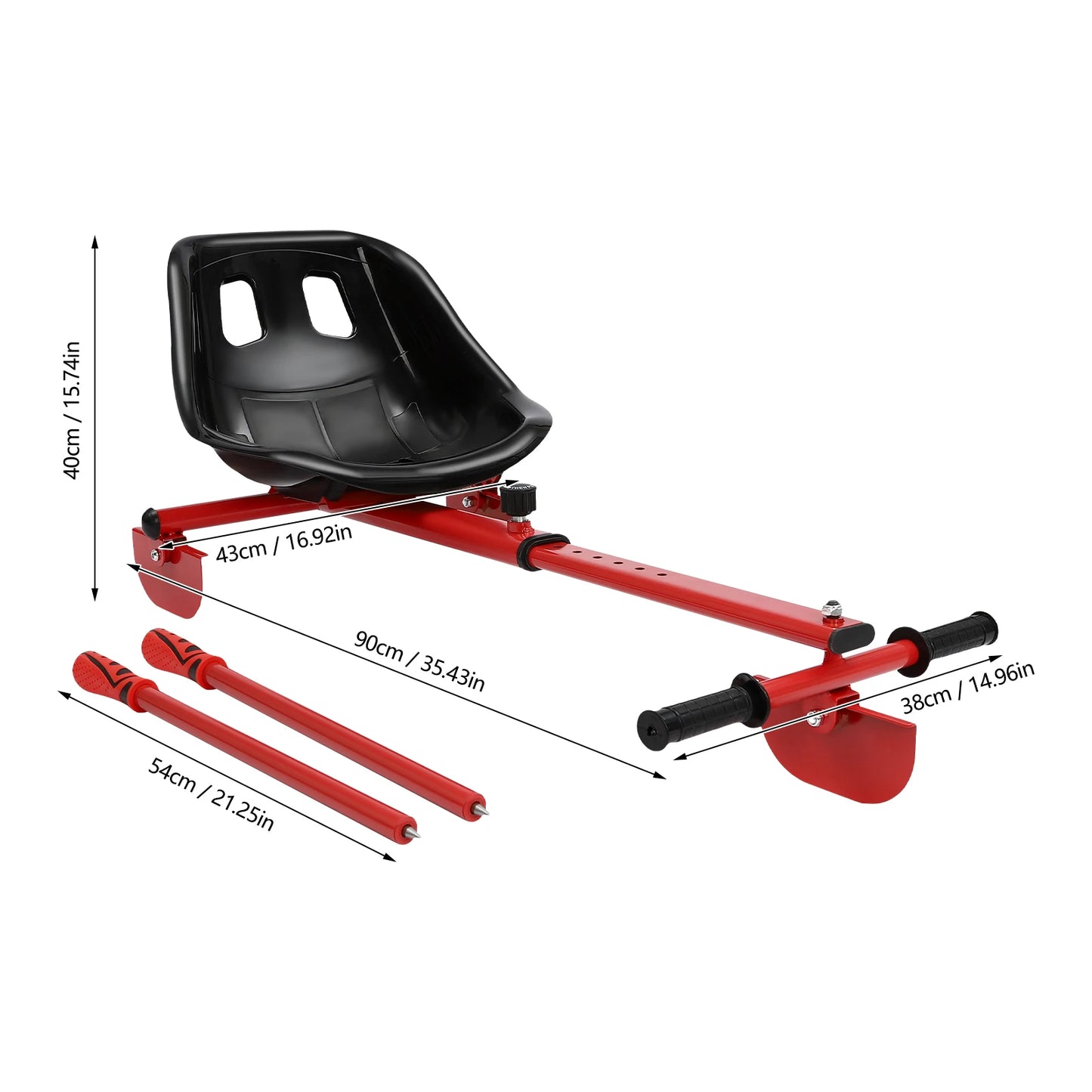 Kids' Snow Sled with 360° Grips - Durable Ice Slider for Winter Sports