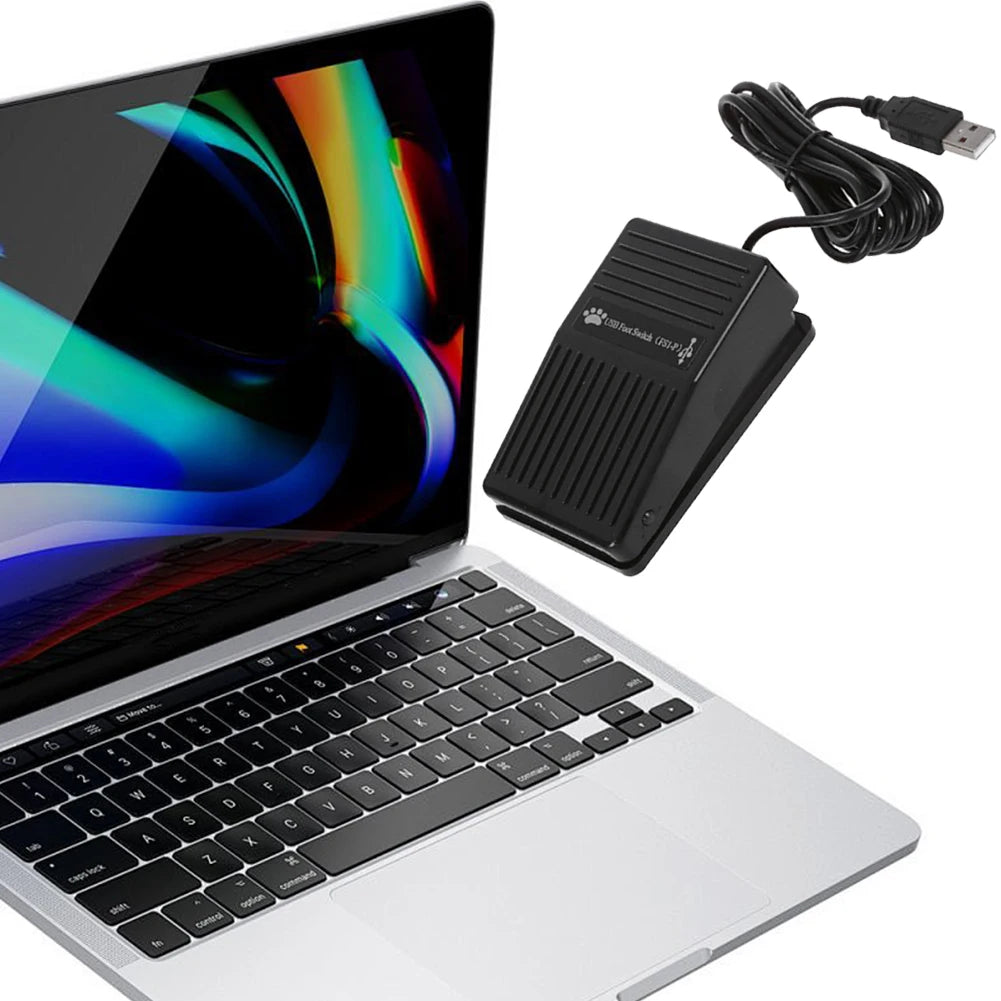 Video Game PC Hands Free Footswitch USB Foot Pedal Control Switch PC Game Pad for Computer Multimedia String Ultrasound Image