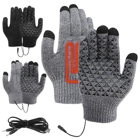 Winter Electric Heated Touch Screen Gloves for Outdoor Activities Skiing Riding Camping and Mountaineering