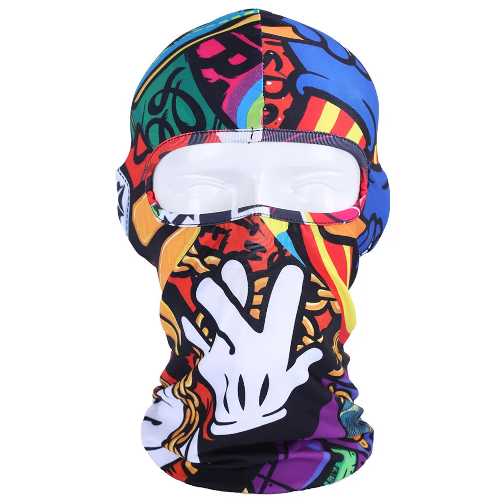 Outdoor Sports Balaclava UV Protection Breathable Riding Motorcycle Face Mask Cover Headgear Men Women Cycling Neck Face Shield