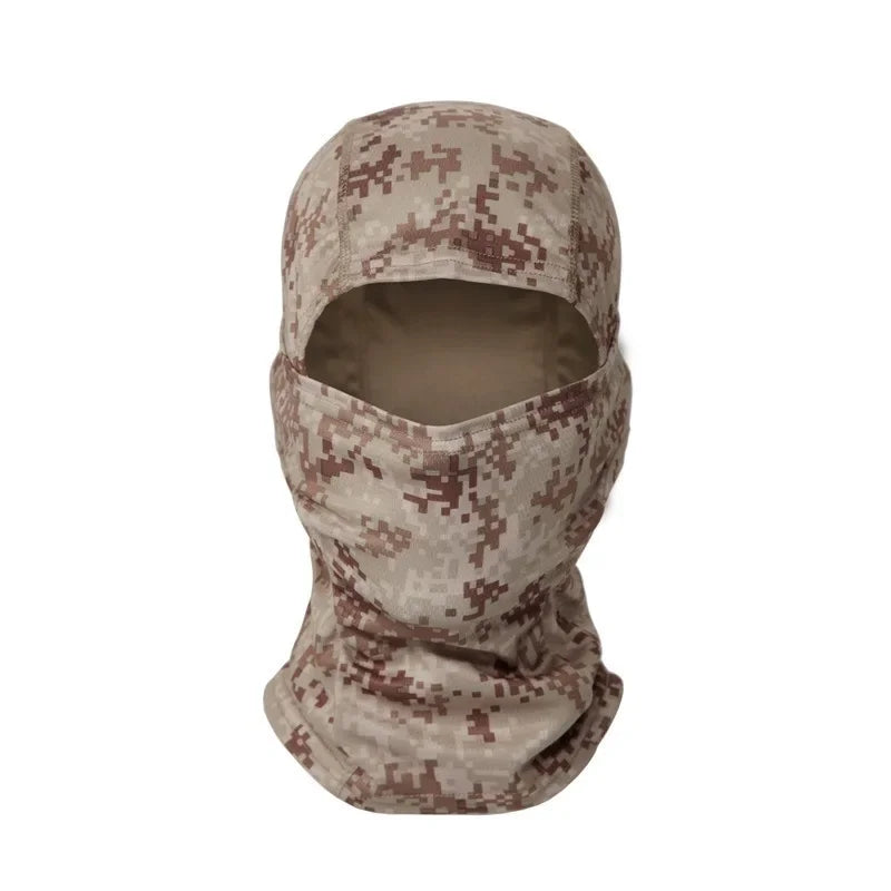 Camouflage Balaclava Cap Outdoor Sunscreen Breathable Full Face Mask Motorcycle Bicycle Helmet Inner Cap Men Women Cycling Mask