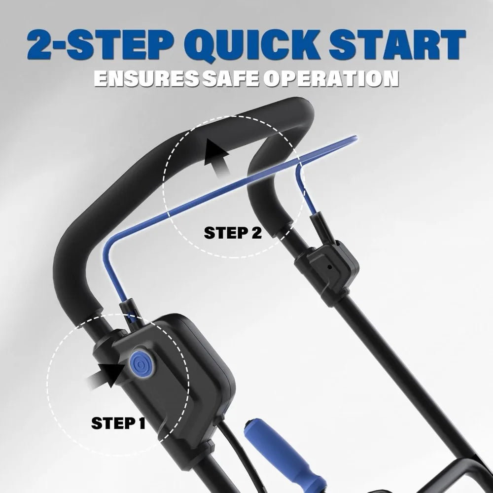 40V Cordless Snow Blower 20-Inch Brushless Motor Dual LED Lights 2x4.0Ah Batteries Driveway Sidewalk