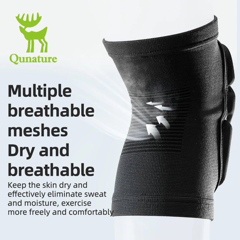 Qunature Ski Knee Pads Protective Gear for Skiing Single Double Board Cycling Outdoor Activities Knee Fall Protection Men Women