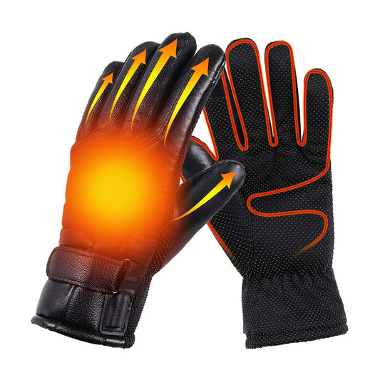 USB Electric Heated Gloves Outdoor Thermal gloves Hand warmer Winter Ski Gloves Motorcycle heated gloves Waterproof Touch Screen