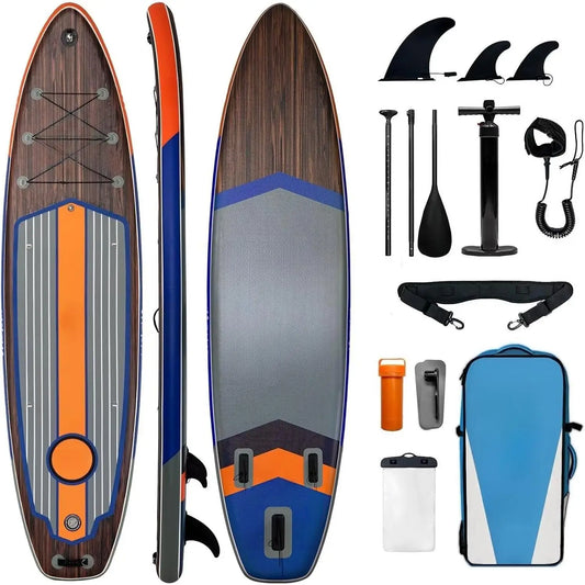 Extra Wide Inflatable Paddle Board, 11' x 34" x 6" Stand Up Paddle Board for Adults, SUP Accessories with Camera Mount