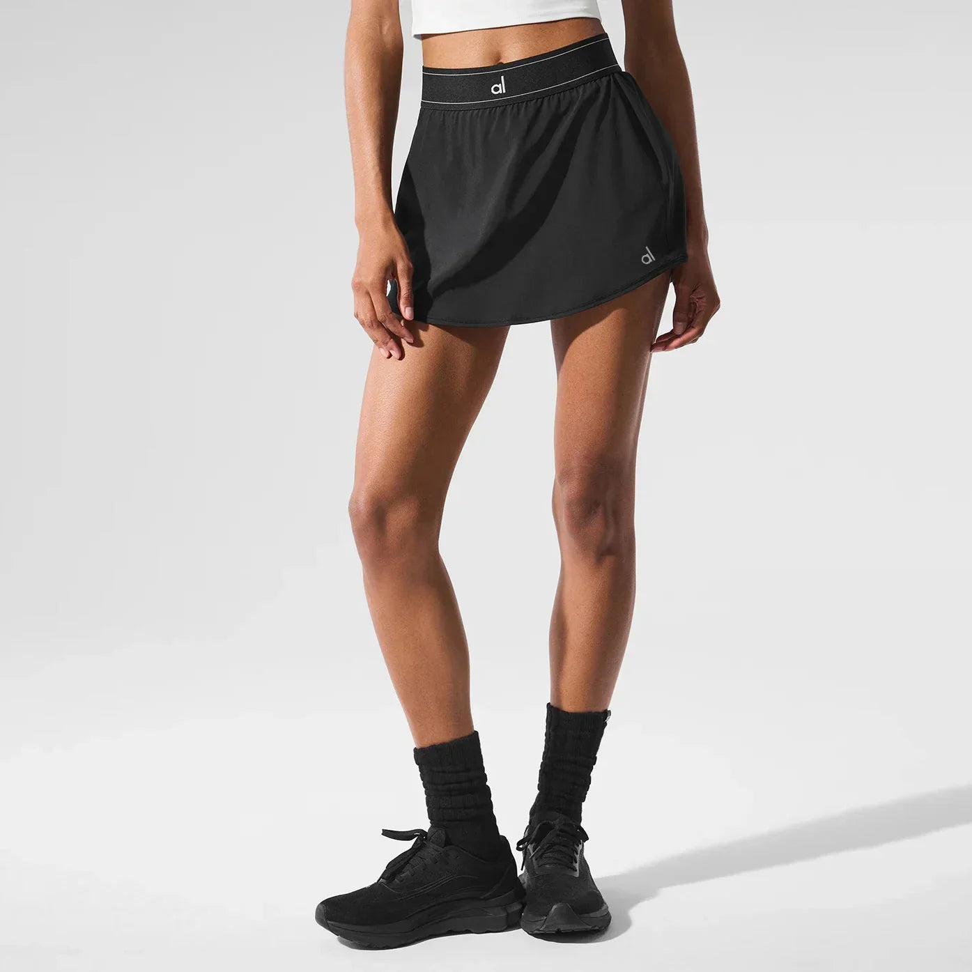 Yoga High-end Moisture Wicking Water-cooled Tennis Skirt Women's Quick-drying Breathable Double-layer Sports Pants Skirt