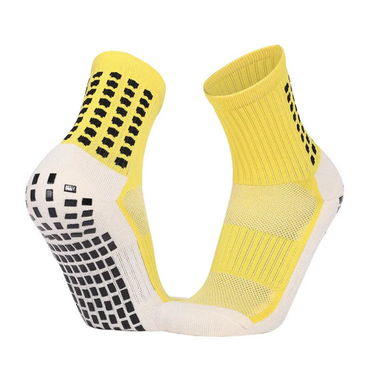 1 Pairs Football Socks Men Women Sports Socks Non-slip Silicone Bottom Soccer Socks Rugby Tennis Volleyball Badminton Socks Outd