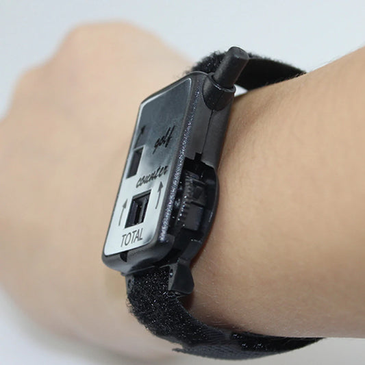 Wearable Putting Counter with Wristband Manual Counting Tool Portable Mini Golf Scorers Watch for Golf Sport Teacher