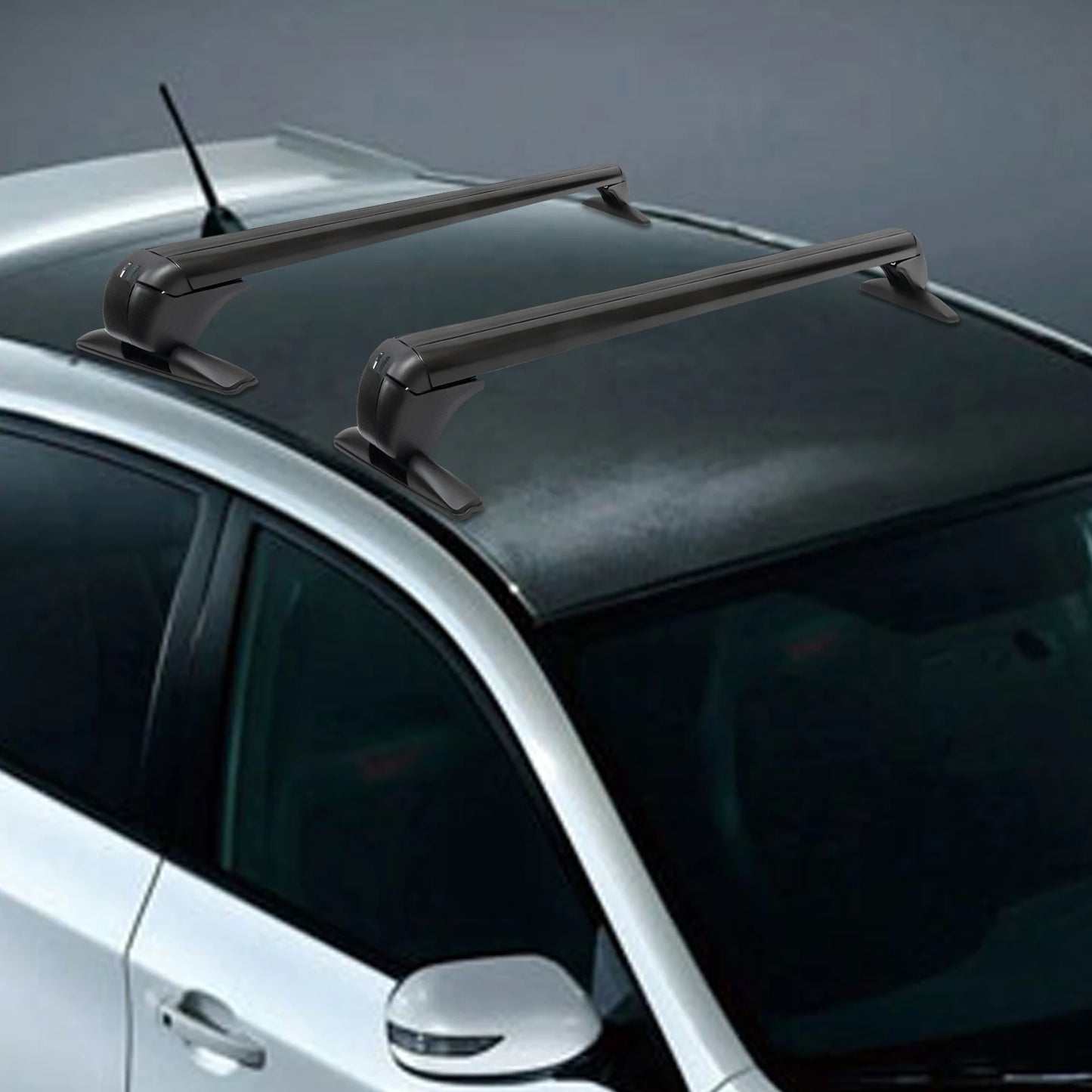 Universal Car Roof Rack with Lock 100cm Aluminum Roof Rack Luggage Carrier Universal Use for 4 or 5 Door Cars