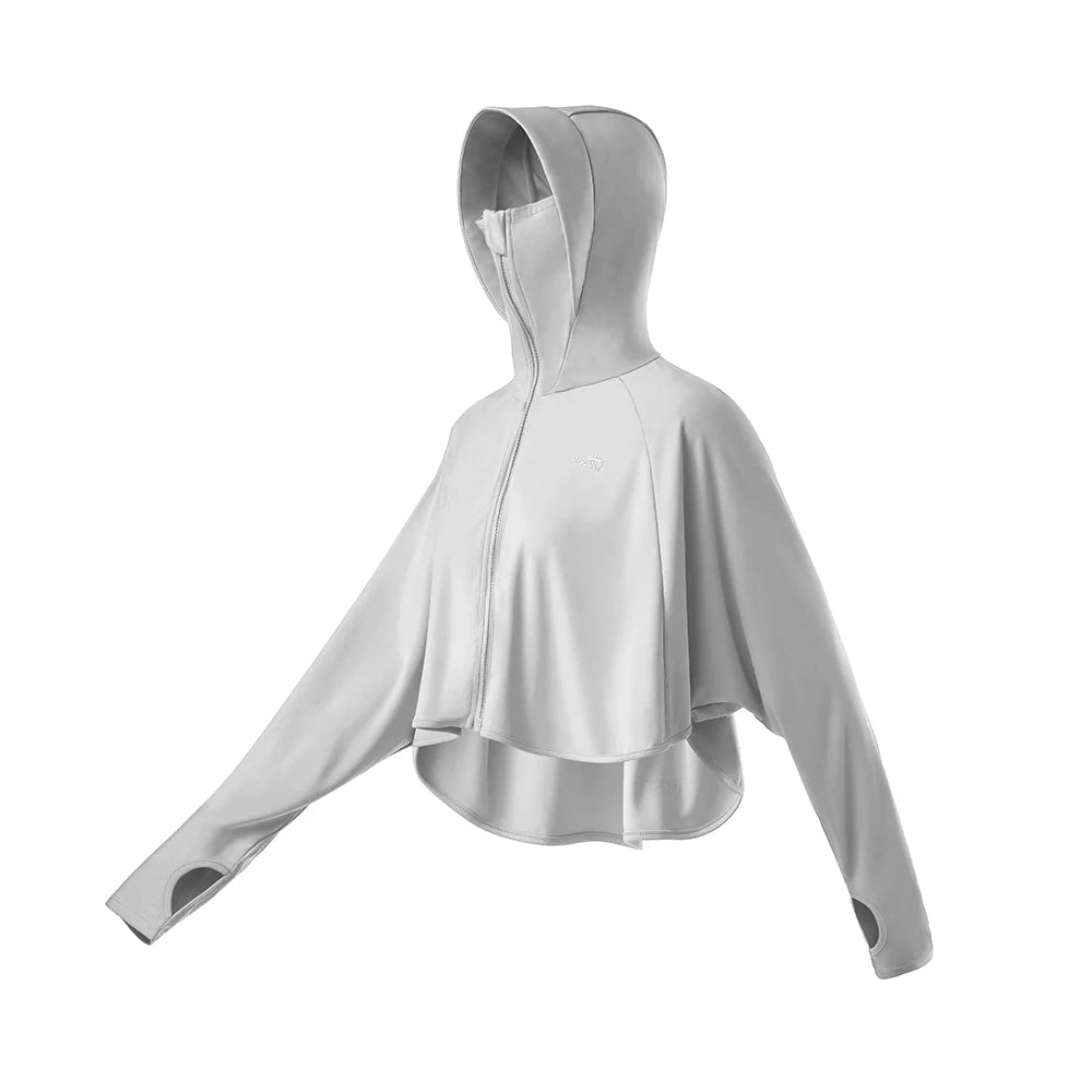 OhSunny Sunscreen Jackets Women Outdoor Casual UV Protection Clothing UPF50+ Hoodie Breathable Coats for Running Cycling