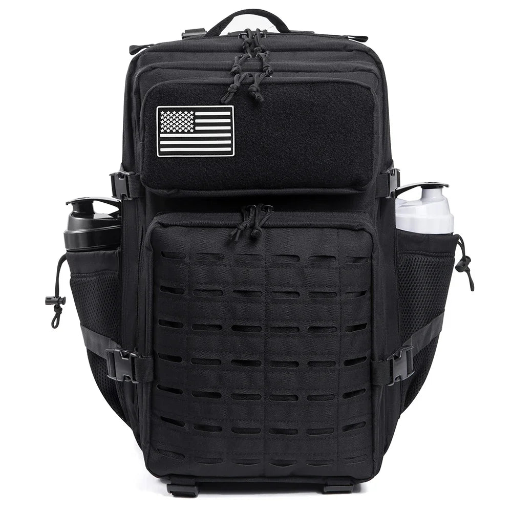 45L Molle Tactical Backpack Bag Hunting MOLLE Backpack GYM For Men EDC Outdoor Hiking Survival Rucksack Witch Bottle Holder