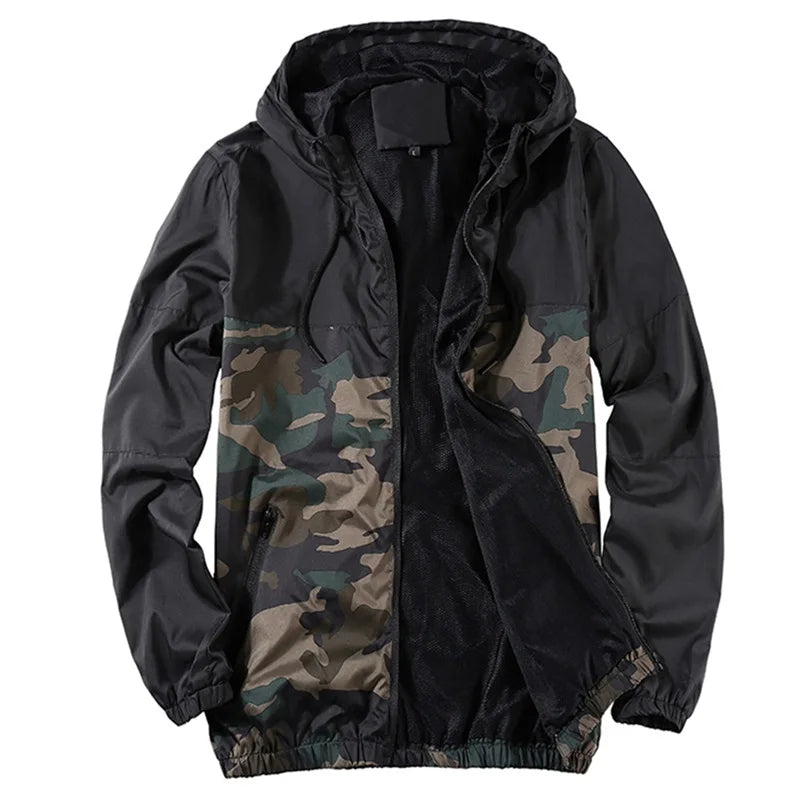 Men s Winter Camouflage Parka Jacket with Faux Fur Lined Hood and Zipper Closure Warm Coat Outdoor Outwear Windbreaker Coat