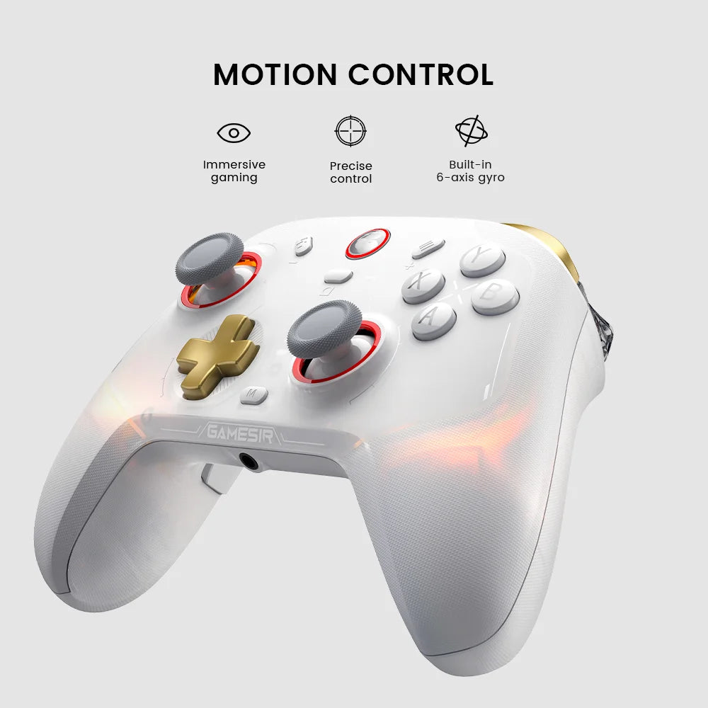 GameSir Cyclone 2 Wireless Pro Controller, Hall Effect Joysticks, Bluetooth Gamepad for Nintendo Switch, iPhone, Android & PC