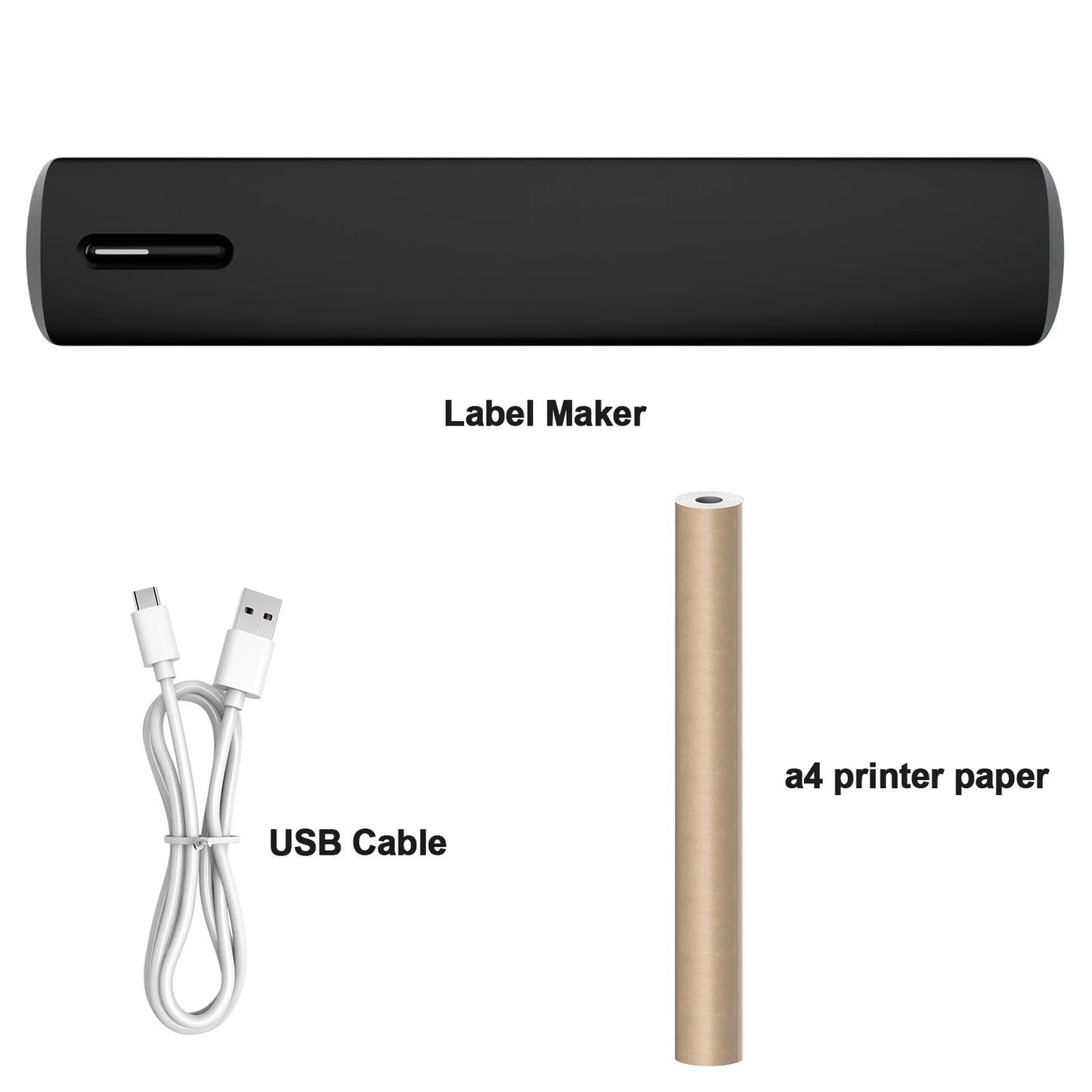 Inkless Portable Printer Thermal Wireless for Travel A4 Printer HD C80 300DPI US Compatible Android /Windows/Mac/IOS School Car