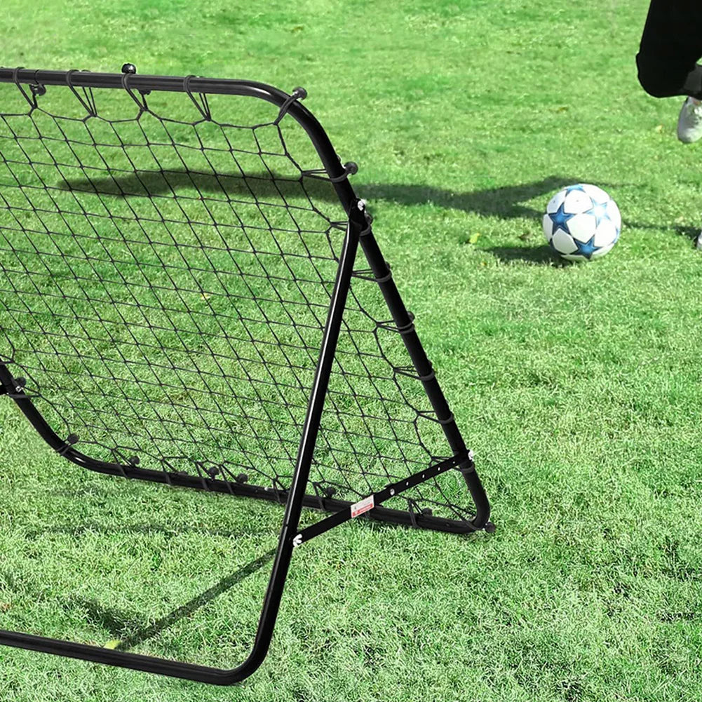 Soccer Rebounder Net with 20 Elastic Ropes Kickback Football Practice Net Target Goal Net Training Aid for Kids Teens