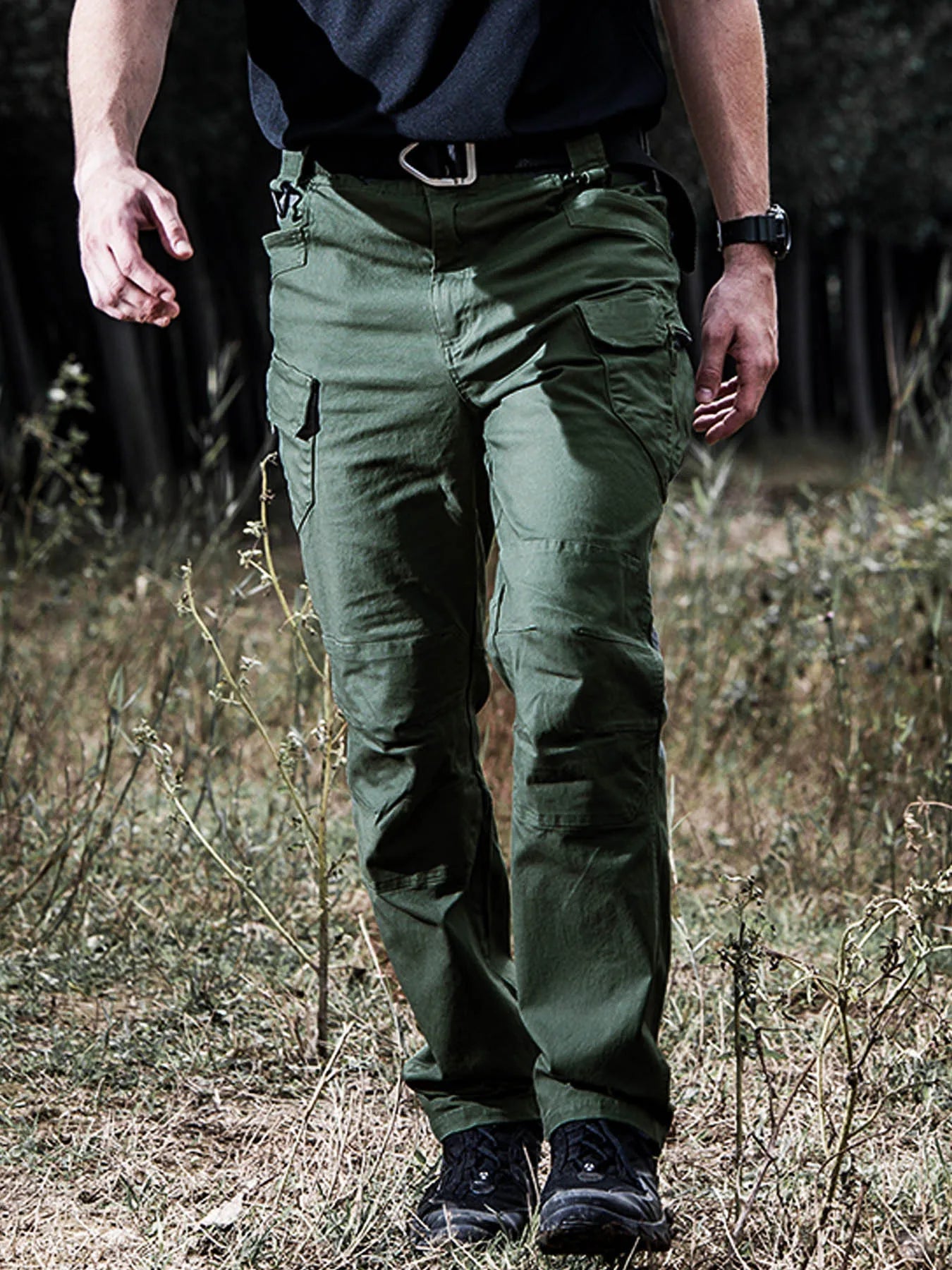 Military Tactical Pants Cargo Men Waterproof Trousers Casual Pants Wear-resistant Multi-pocket Outdoor Hiking Work Trousers Male