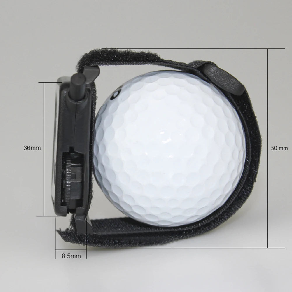 Wearable Putting Counter with Wristband Manual Counting Tool Portable Mini Golf Scorers Watch for Golf Sport Teacher