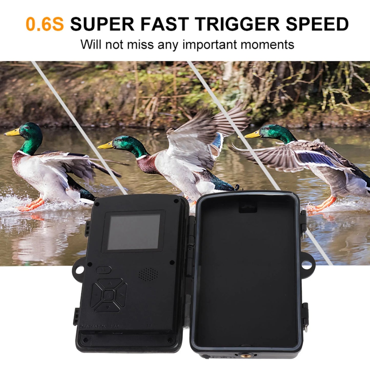 waterproof camera 1080P Hunting Camera 2.0in LCD 16MP Infrared Night Vision Mobile Monitoring IP66 Waterproof Trail Camera