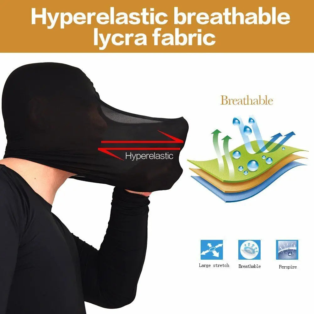 Balaclava Full Face Mask UV Protection Ski Sun Hood Tactical Motorcycle Helmet Bandana Neck Windproof Face Shield Biker Mask