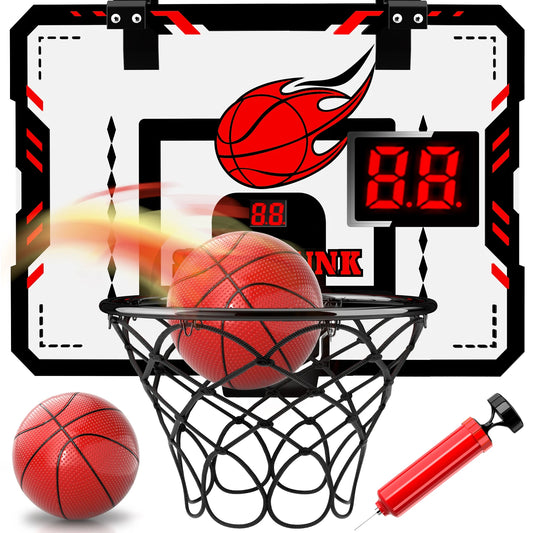 Indoor Basketball Hoop Kids Toys Room Mini Basketball Ball Hoop Sets With Electronic Scoreboard Sport Toys Boys Birthday Gifts