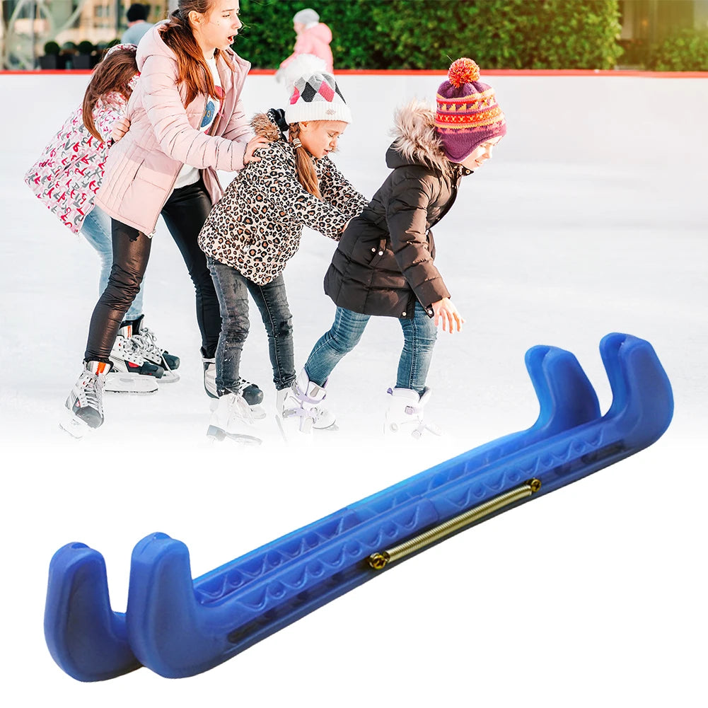 Ice Skate Blade Cover Ice Skate Guard Adjustable Ice Skate Protector Covers Protective Hockey Skate Blade Guard for Boys Girls