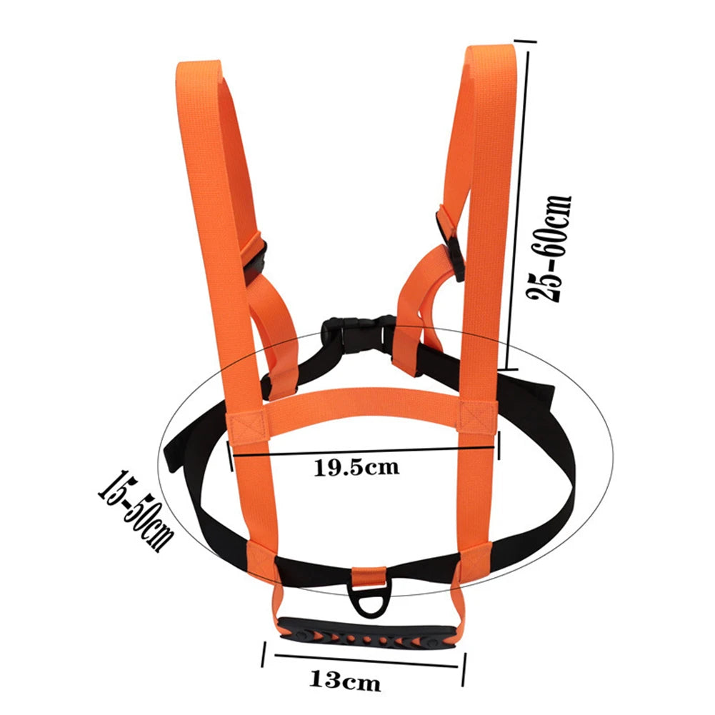 Adjustable Children Ski Training Belt Safety Traction Harness Rope Outdoor Winter Sports Skiing Training Shoulder Belt