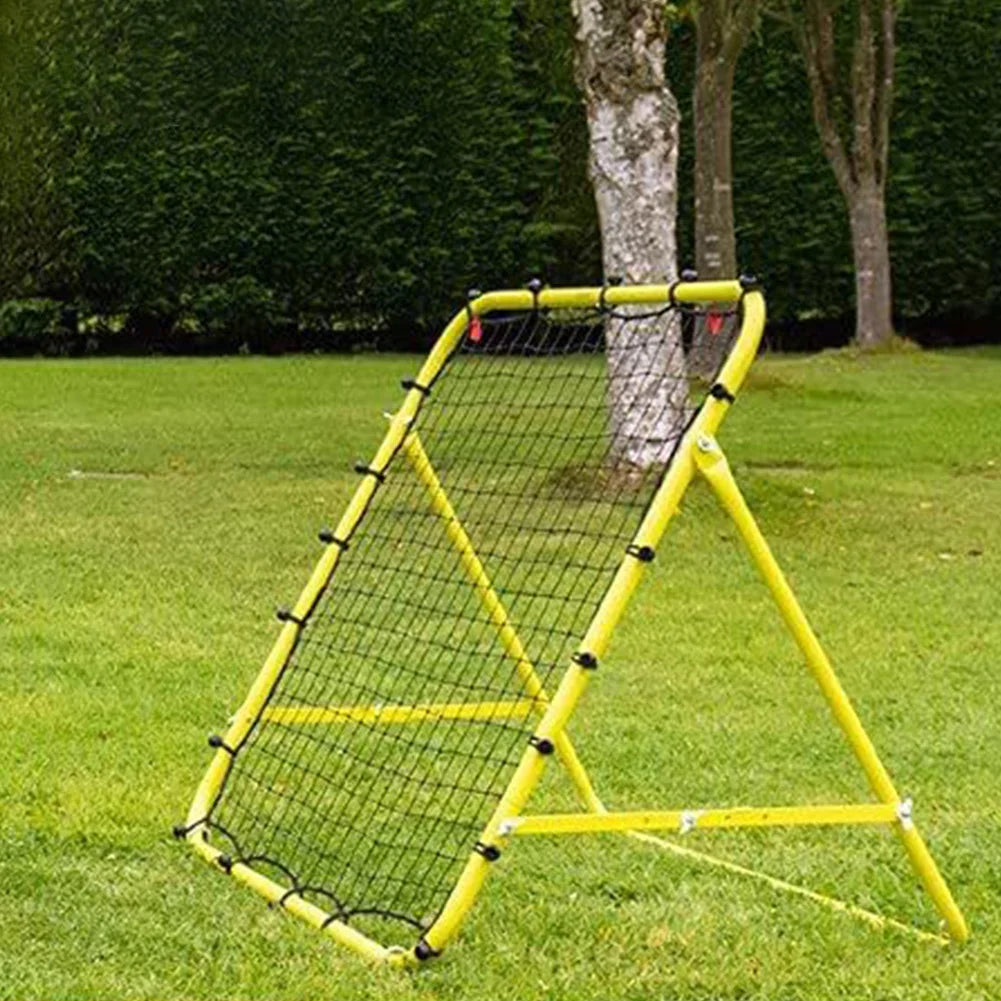 Soccer Rebounder Net with 20 Elastic Ropes Kickback Football Practice Net Target Goal Net Training Aid for Kids Teens