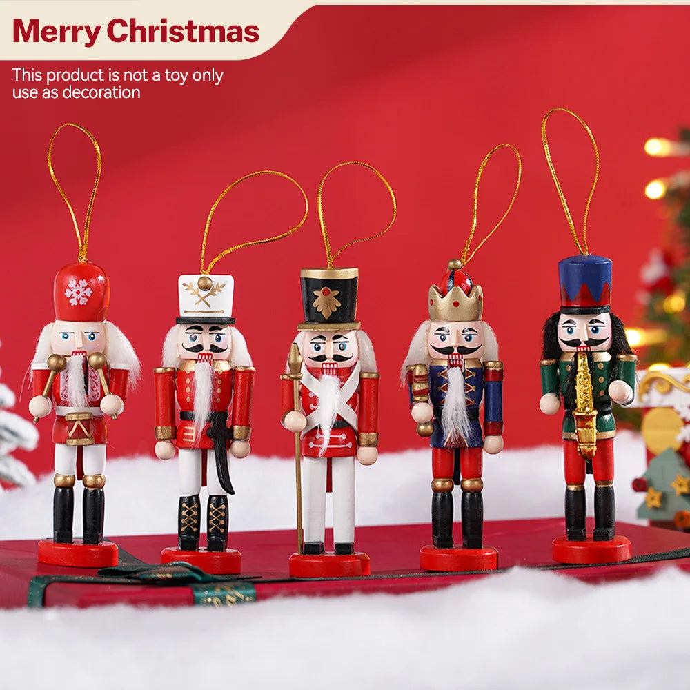 Nutcracker Sax Nutcracker Christmas Decoration European Home Decor Puppet Man 12cm Desktop Decoration Model Arts and Crafts