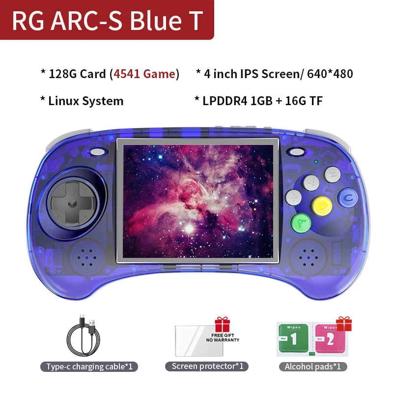 ANBERNIC RG ARC-S/RG ARC-D Retro Handheld Game Console 4.0" Six Button Design Gaming Console Support Wired Handle HD-compatible