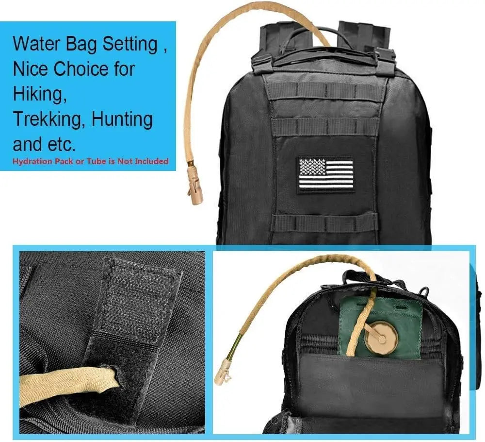 Tactical Backpack Military Army Rucksack 60L Large Assault Pack Detachable Molle Bag…