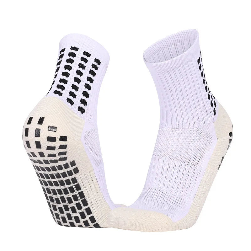 1 Pairs Football Socks Men Women Sports Socks Non-slip Silicone Bottom Soccer Socks Rugby Tennis Volleyball Badminton Socks Outd