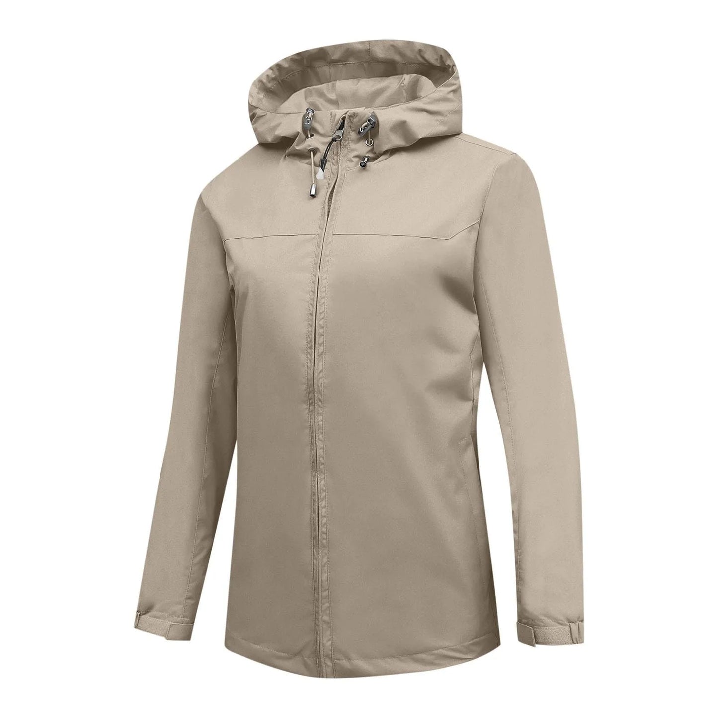 Women'S Loose Casual Fashionable Outdoor Solid Color Windproof Waterproof Jacket Jacket Elegant Womens Jackets Chamarra De